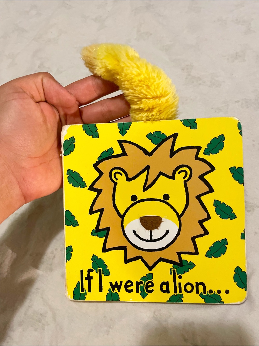 3/$30 Jellycat Yellow Plush-Tailed Lion Board Book
